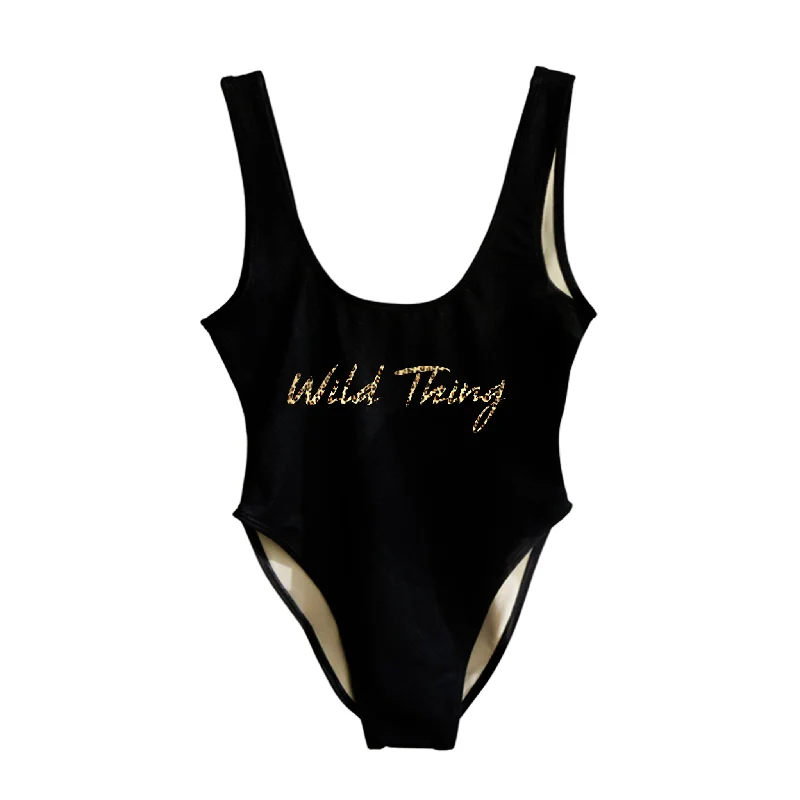 Odd Size Clearance Sale WILD THING W/ CHEETAH TEXT [SWIMSUIT]