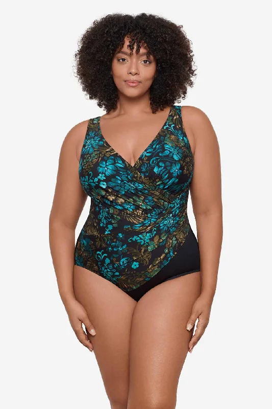 Nordic Minimalist Home Look Plus Size Flor De Mare Oceanus One Piece Swimsuit