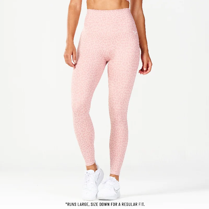 Chic Trends Unveiled Core Agile ACT Leggings 27" - Pale Mauve Print