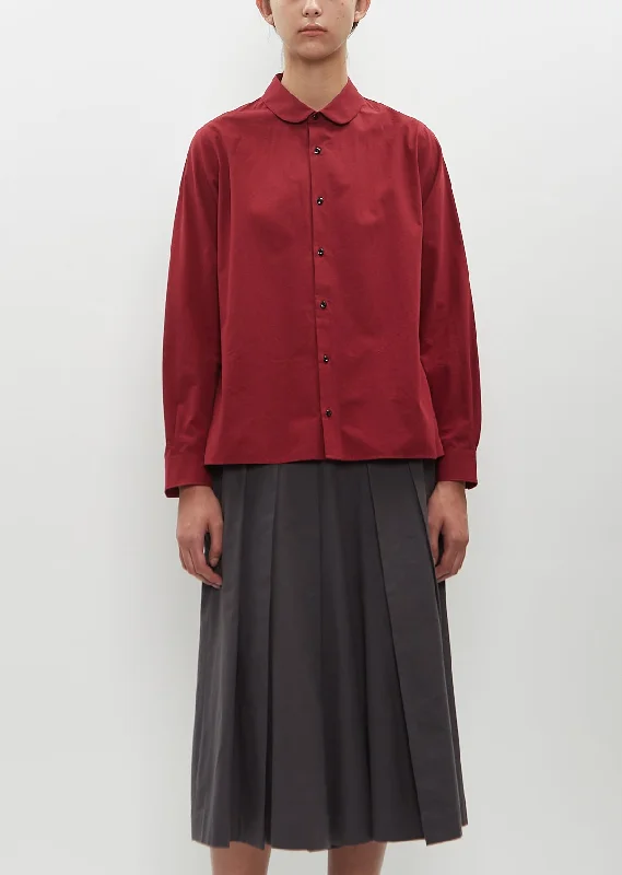 Fashion Sale Bessie Shirt — Wine Red