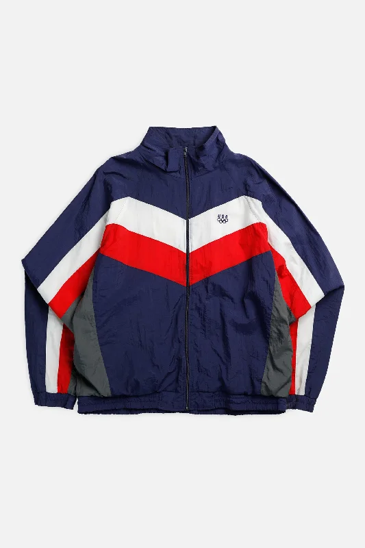 Hot Deals Vintage USA Olympics Windbreaker Jacket - L