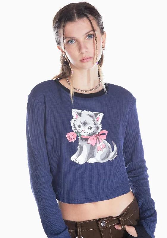 Fashionista Favorites Here To Charm You Thermal Crop Top