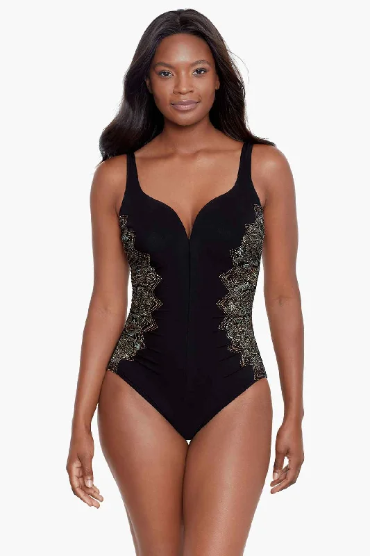 Relaxed Style Petal Pusher Temptress One Piece Swimsuit