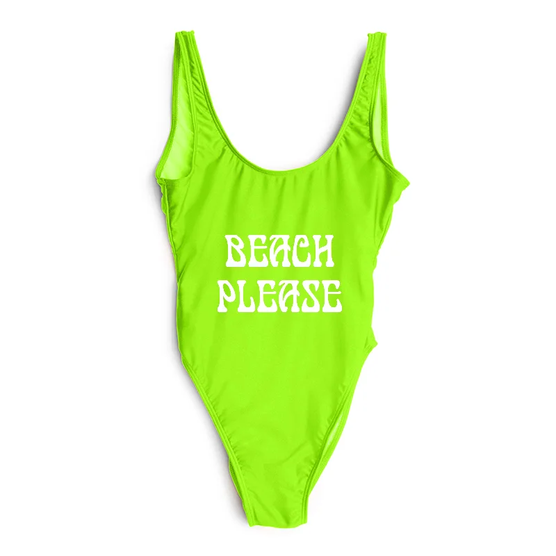 Casual Chic Clothing BEACH PLEASE // NEW FONT [SWIMSUIT]