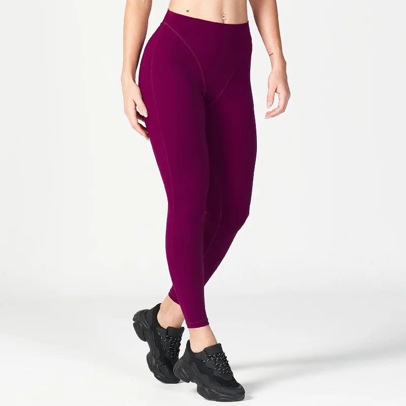 Exclusive Sale Core V-Cropped Leggings - Dark Purple