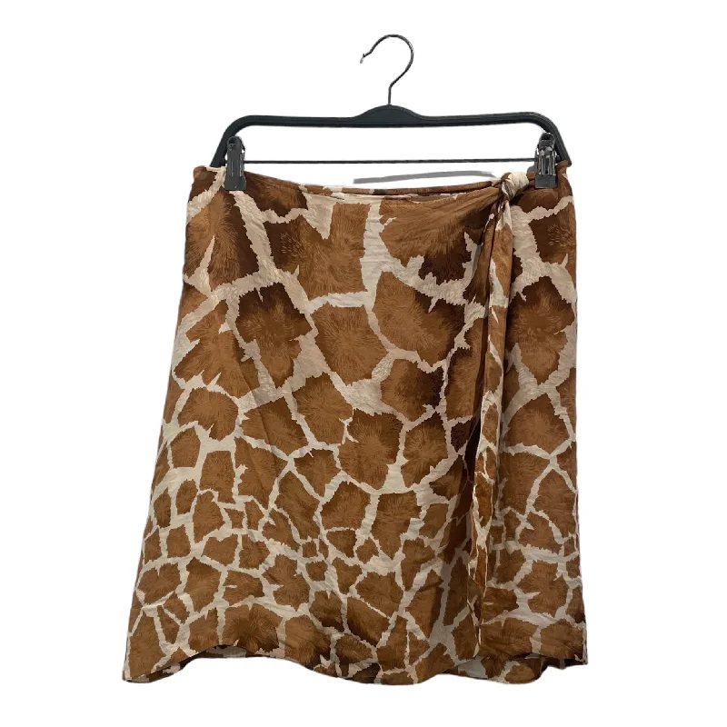 Elegant Style emanuel ungaro/Skirts/Animal Pattern/Silk/BEG/giraffe print