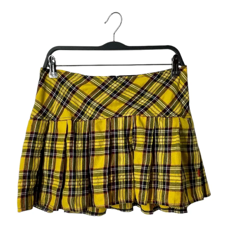 Vibrant Styles TRIPP NYC/Skirt/M/Plaid/Cotton/YEL/PLAID SKIRT