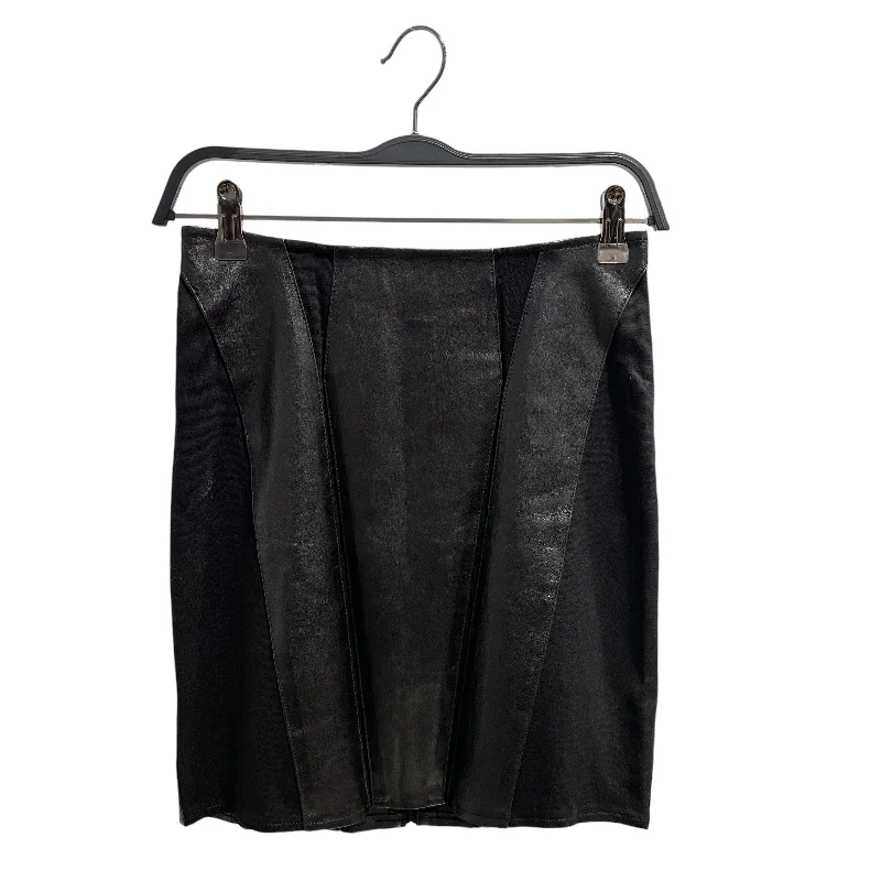 Everyday Fashion Helmut Lang/Skirt/4/Rayon/BLK/leather stripes