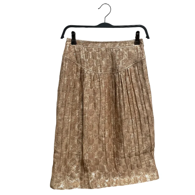 Modern Casual Clothing BURBERRY/Skirt/S/Polyester/GLD/