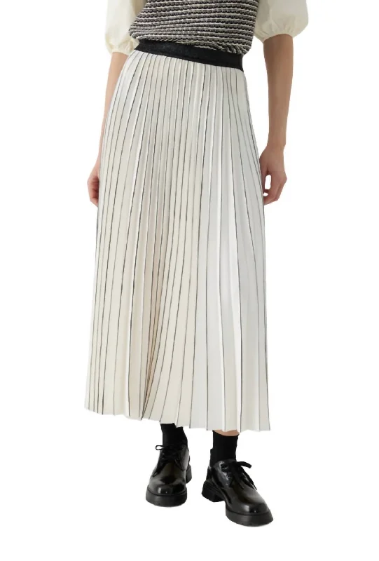 Elegant Clothing Arella Skirt In Cream