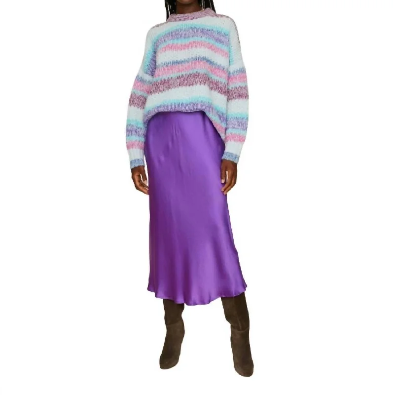 Casual Chic Audrina Skirt In Purple Topaz