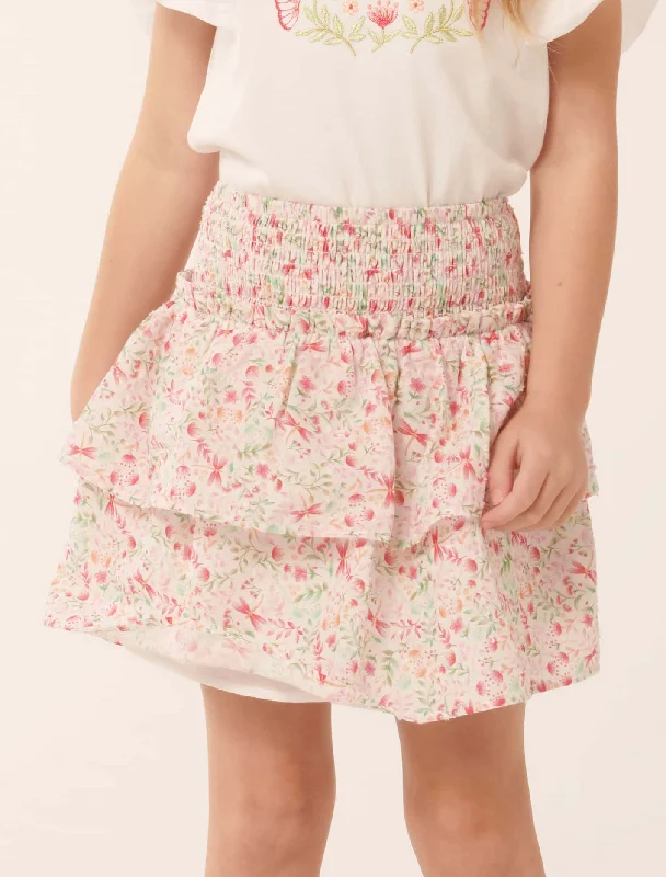 Stylish Spring Fashion Billie Shirred Tiered Skirt