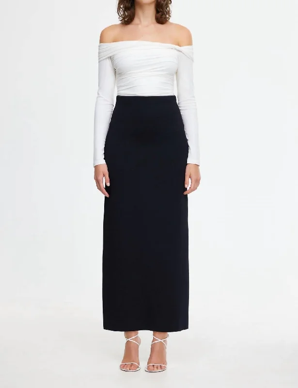 Chic & Cozy Apparel Heydon Skirt In Black