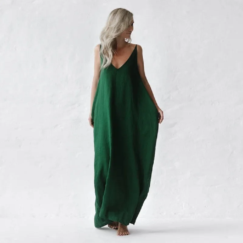 Budget Friendly Fashion Seaside Tones Nanami Maxi Dress - Green