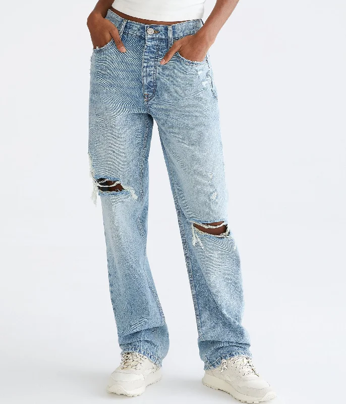 Day-To-Night Styles Aeropostale High-Rise Baggy Jean