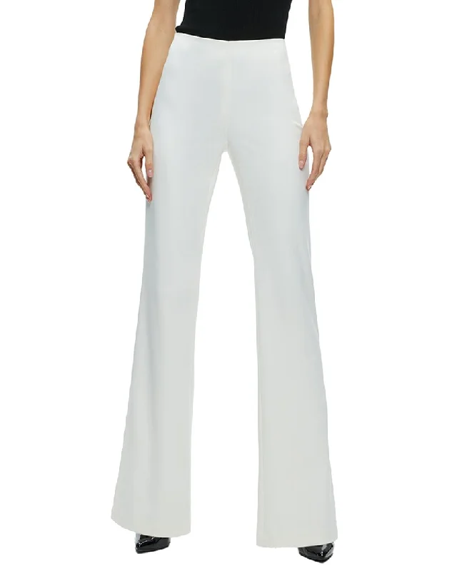 Classic Women's Fashion alice + olivia Lara Mr Side Stripe Slit Pant