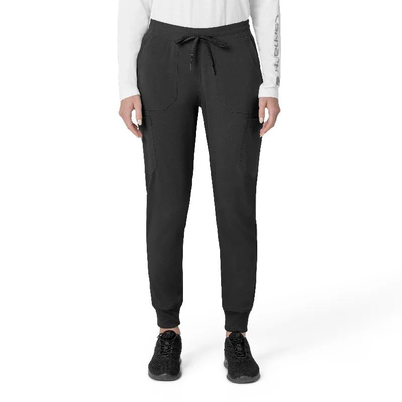 Relaxed Style Carhartt Force Cross-Flex Women's Cargo Jogger Scrub Pant - Black