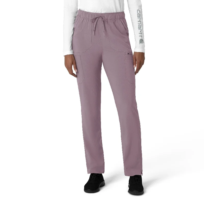 New Styles Just In Carhartt Force Cross-Flex Women's Straight Leg Cargo Scrub Pant - Lavender Mist