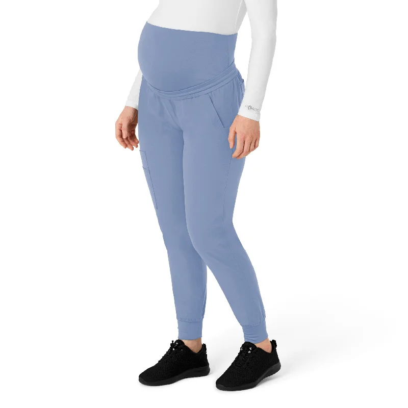 End Of Season Sale Carhartt Force Essentials Women's Maternity Jogger Scrub Pant - Ceil Blue