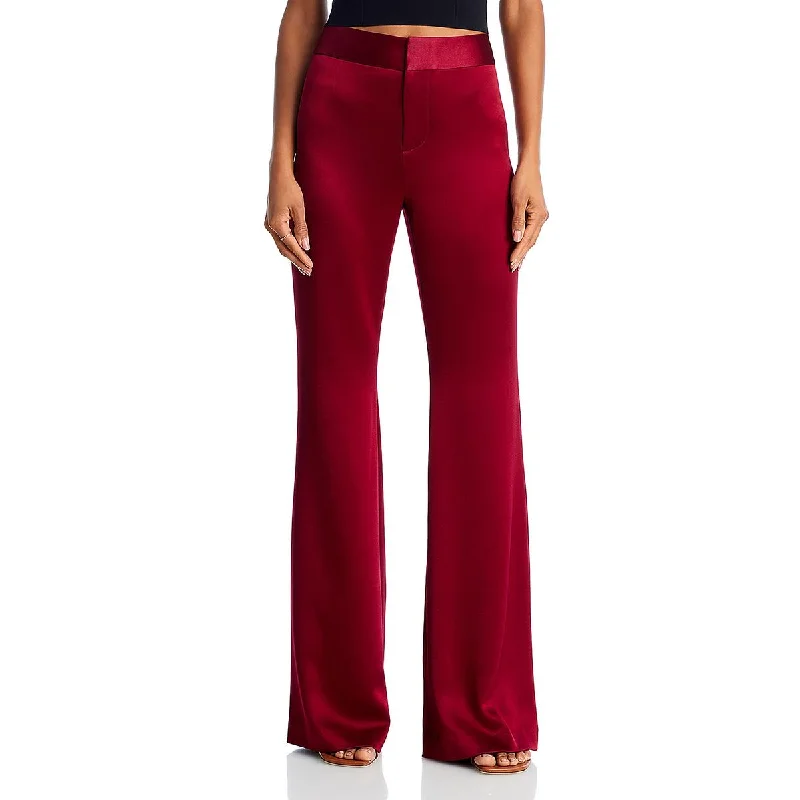 Browse Our Top Products Denny Womens Satin Slim Boot Dress Pants