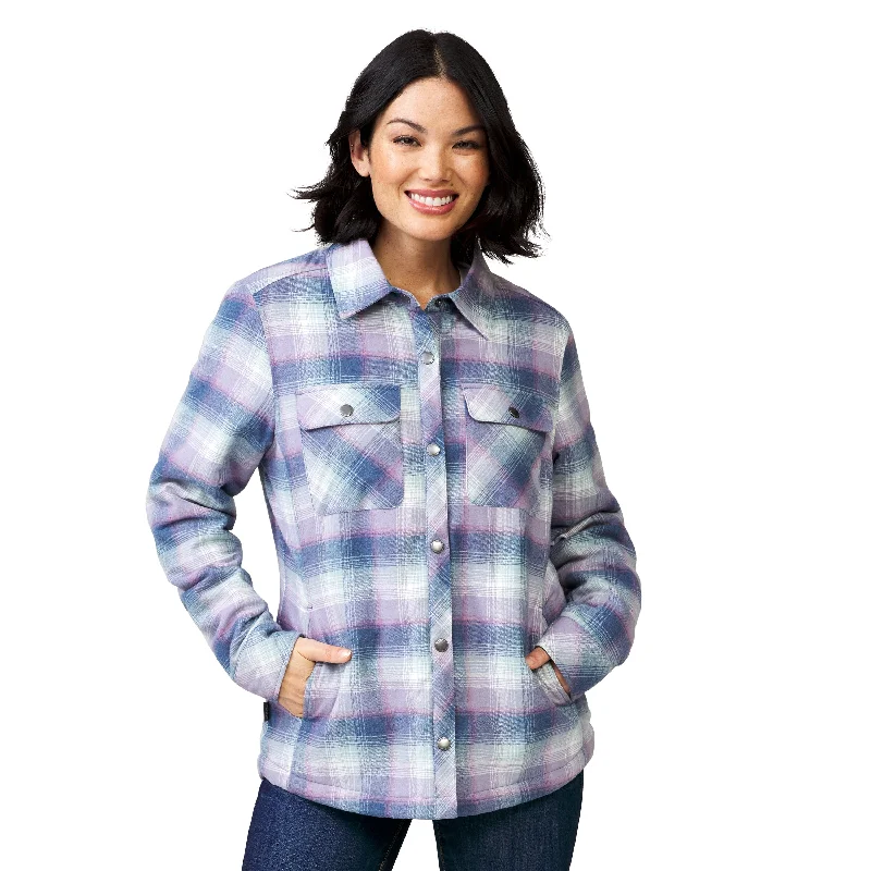 Trend Forward Threads Free Country Women's Koshi Adirondack Flannel Shirt Jacket