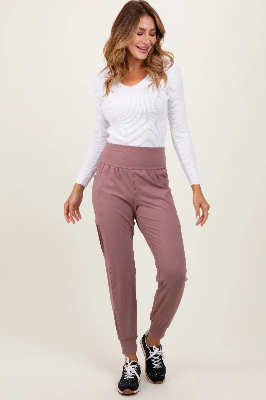 Holiday Glam Mauve Cargo Pocket Jogger