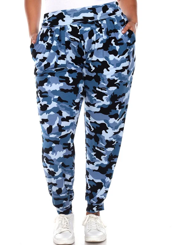 Fashion Frontiers Plus Womens High Rise Stretch Jogger Pants