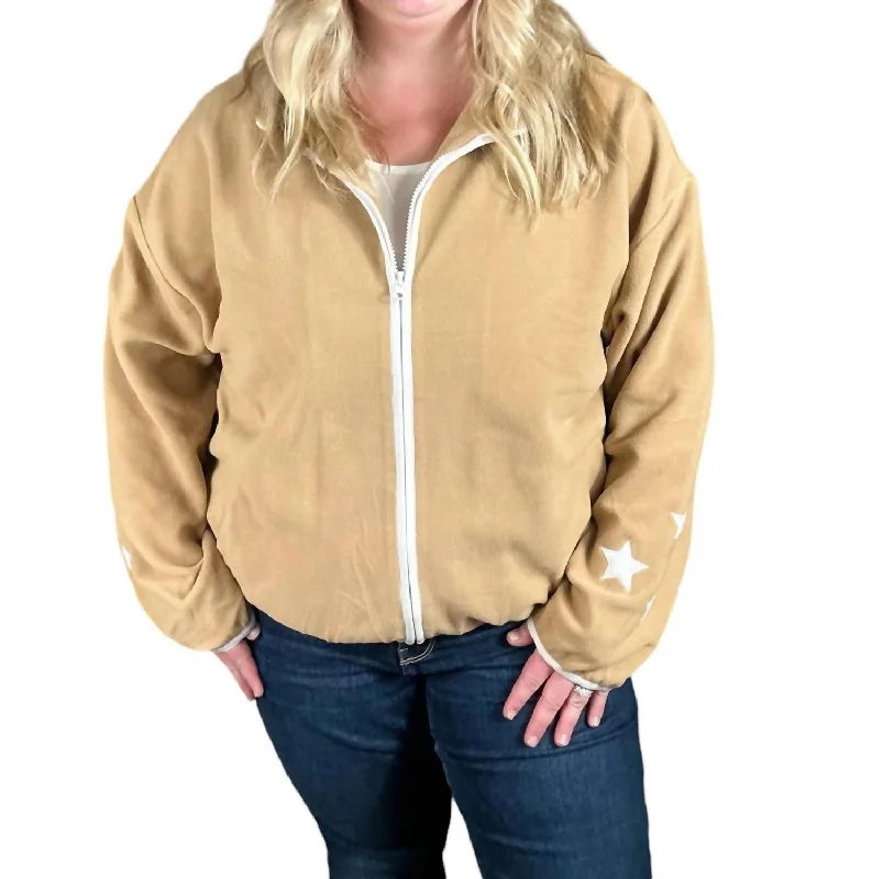 Fashion Frontiers Retro Weekend Fleece Full Zip In Stars