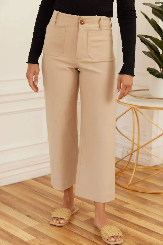 Your Timeless Wardrobe Awaits Super Stretch Knit Pant In Taupe