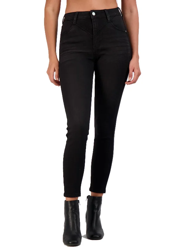 Fashion Forward Womens High Rise Slim Skinny Jeans