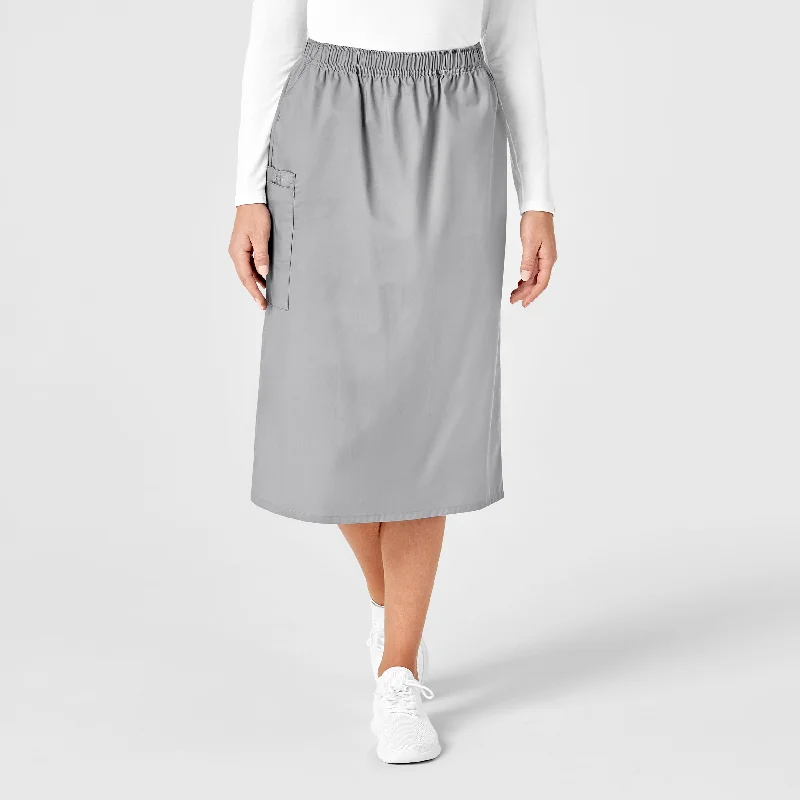 Don't Miss Out WonderWORK Women's Pull On Cargo Scrub Skirt - Grey